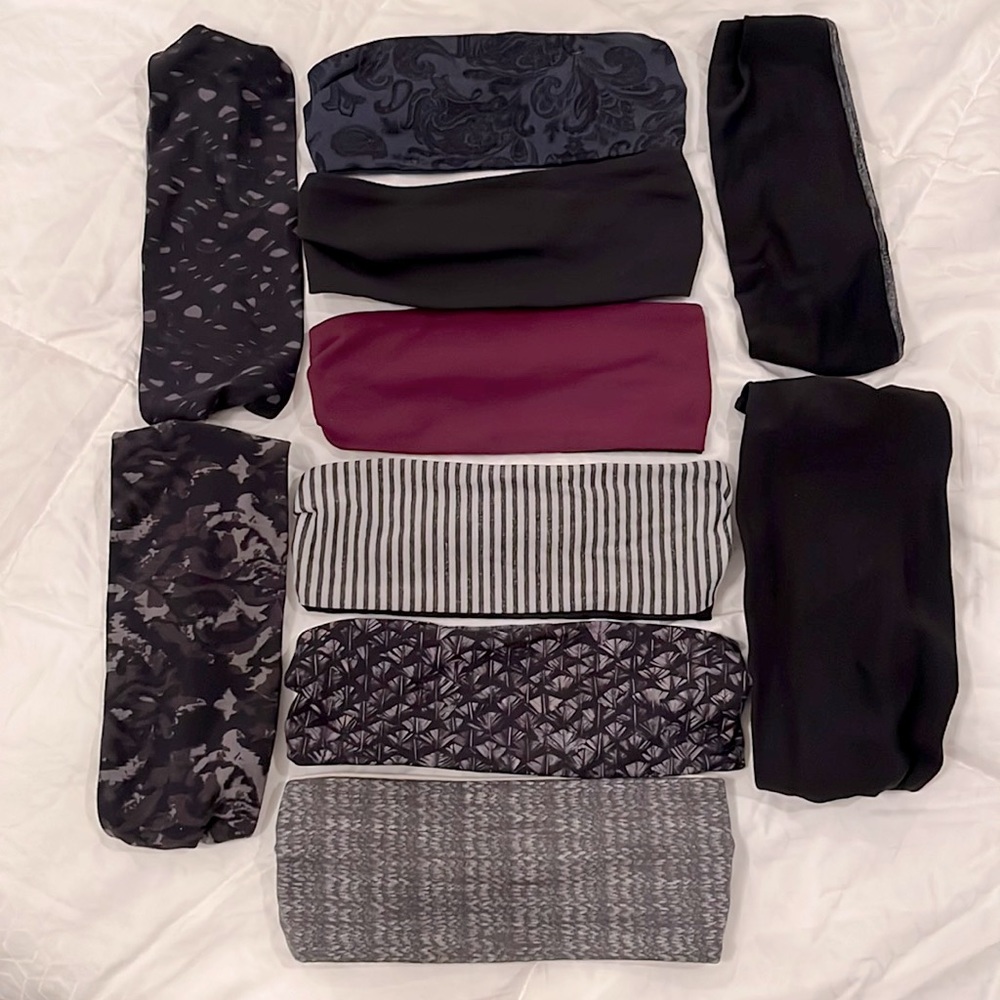 Lululemon bang buster headbands. Lot of 10. Like new.